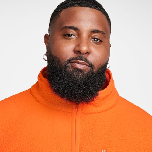 Nike Sportswear Club Men's Fleece Jacket (Safety Orange/White, FZ0888-819)4