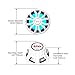 BOSS Audio Systems MRGB10W 10 Inch Boat Subwoofer - 800 Watts Max, Dual 2 Ohm Voice Coil, Multicolor Illumination, Weatherproof, Sold Individually