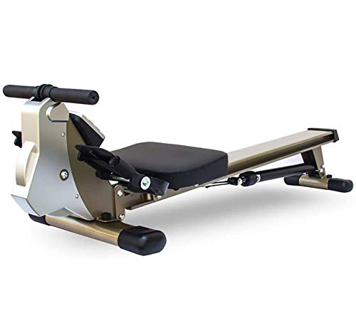 ASerZenith Máquina de Remo, Máquinas de Ejercicios de Remo, Máquina de Remo con Resistencia al Aire, 12 Niveles de Ajuste de Resistencia, con Pantalla LCD, para Gimnasio en casa