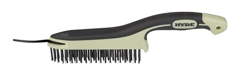 HYDE 46834 MAXXGRIP PRO Cepillo de alambre, 11-34 pulgadas, color negro