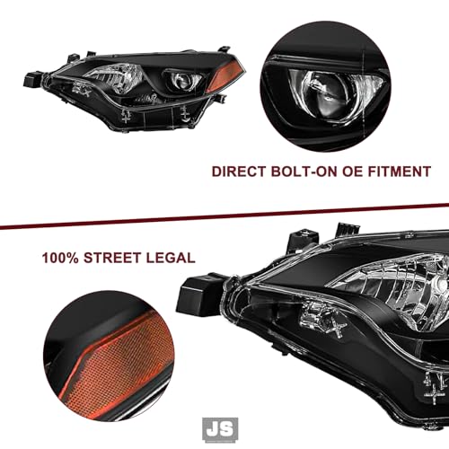 Image of JSBOYAT Headlights Assembly for 2014 2015 2016 Toyota Corolla
