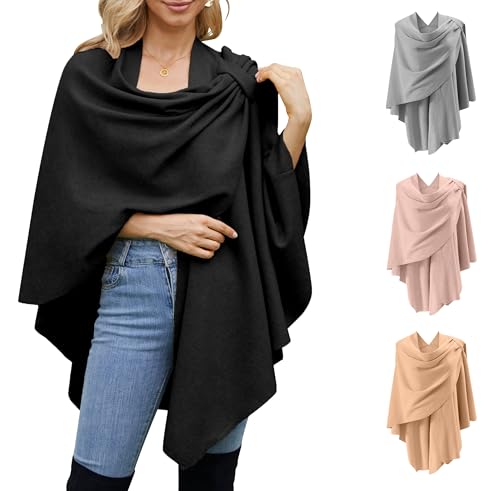 La mejor comparación de Abrigos para Mujer - los preferidos. 49 Chales De Lana para Mujer Brillantes Chales para Mujer Chales Ligeros Y Abrigos para Vestidos De Noche