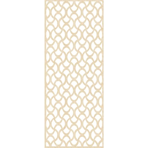 Image of 27 3 /8 inchW x 69 3 /8 inchH x 3 /8 inchT Resort Decorative Fretwork Wood Wall Panels, Birch
