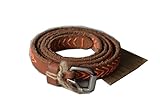 Sam Brown Cowboybelt Ledergürtel Farbe: Neon-Orange