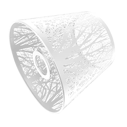Image of KALLORY Desktop Lamp Shadow Lamp Shade, Iron Lampshade Replacement Clip on Table Lamp Cover for Floor Lamp Chandelier (White) Ceiling Light Shade