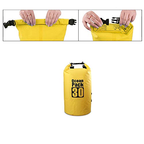 Bear Outdoor Dry Sack/Waterproof Bag For Boating, Kayaking, Hiking, Snowboarding, Camping, Rafting, Fishing And Backpacking (Yellow, 30L) #TOP5