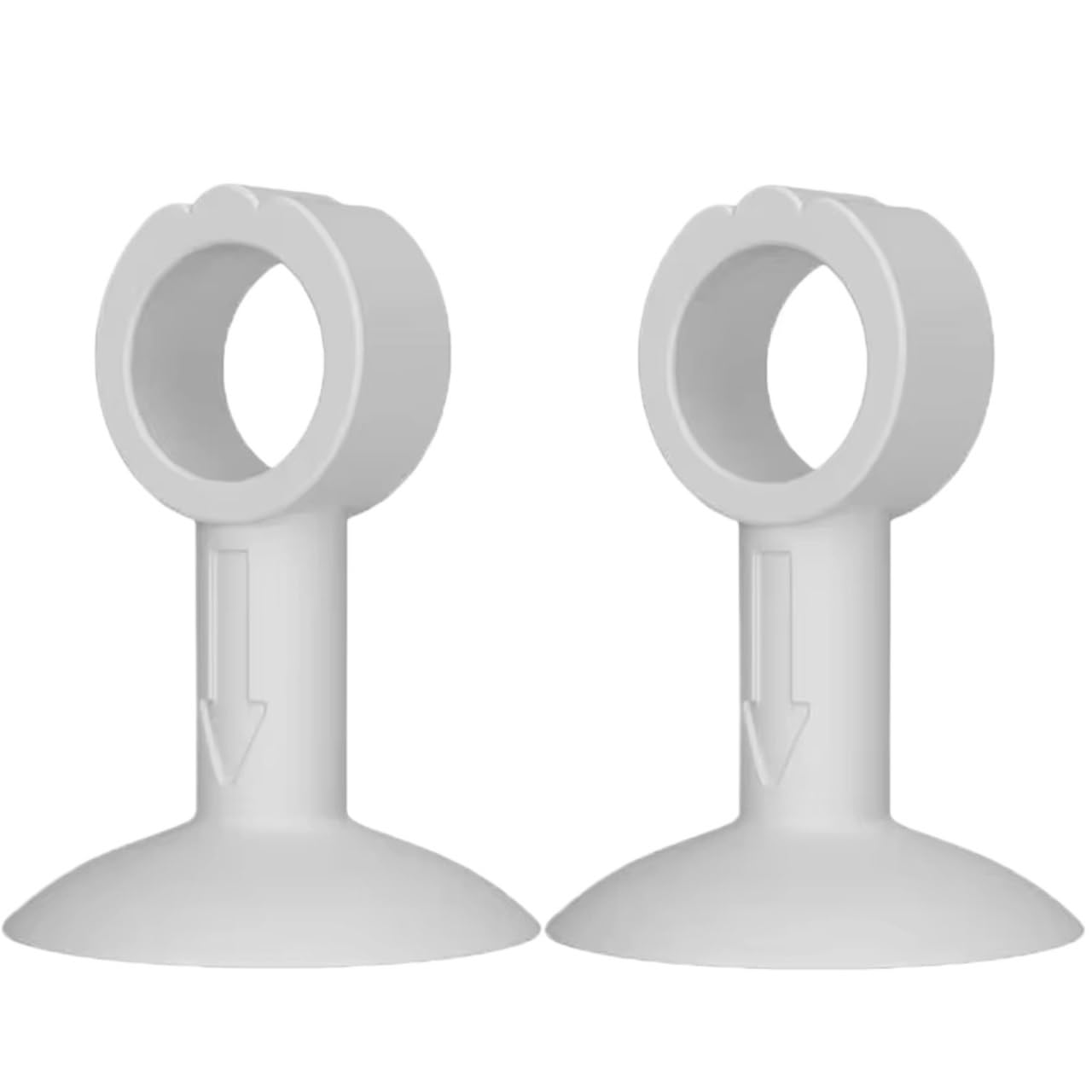 Trryuip 2Pc-White Silicone Door Handle Stoppers 2/3Pcs Handle Door Stopper Silicone Mute Buffer Pad