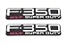 1999-2004 Ford F-350 Super Duty XLT Fender Emblems Right & Left OEM F81Z16720SA