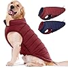 Lelepet dog puffer jacket dog coat reversible dog jacket warm dog winter coat windproof dog winter vest lightweight dog cold weather coat xlarge dog coat with hook loop dog coats for large dogs  urban country home decor