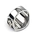 Mens Womens Masonic Ring 32 Degree Scottish Rite Master Freemason Titanium Steel Signet Band Size 7-14
