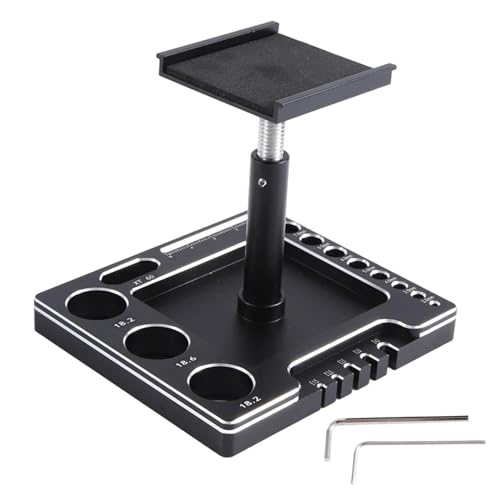 Support de travail en aluminium de voiture RC : stabilisez votre châssis 1/12 1/16 en réparation - 5