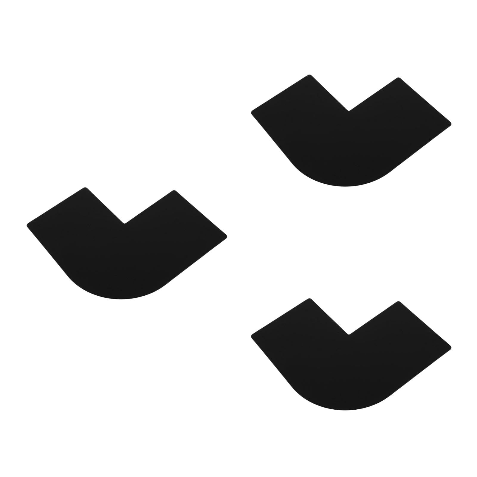 Garneck 3pcs Beard Styling Ruler Hairline Tool for Barbers Beard Template Shaping Tool Barber Enhancement Card Liner Card