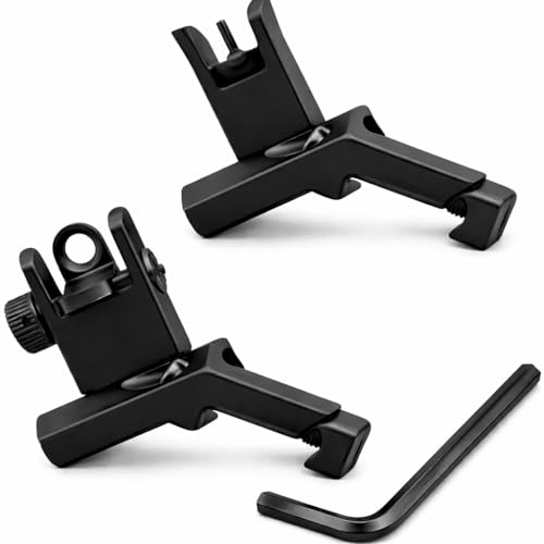 GOTICAL 45 Degree Offset Flip Up Sight | Low Profile Design Rapid Transition Front and Rear flip up