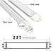aiwooping,High PF Flicker-Free T8 Double chip led Tube 2FT 20W,G13 Interface,Industrial Lighting Replace for Fluorescent Tubes,Pack of 10 (Nature White 4000K, 2FT 20W Milk Cover)