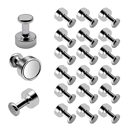 Alfresco Imanes Neodimio, Juego de 18 Iman Nevera Potentes para Pizarras Magneticas, Blancas, Mapas (NO Apto para Tablero de Vidrio magnético), Adecuado para educación en el hogar, Oficina Cover
