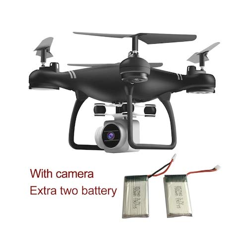 HaiMa Droni Pieghevoli Per Aeroplani Selfie Rc Quadcopter Con Fotocamera Hd 1080P - Due Batterie Extra