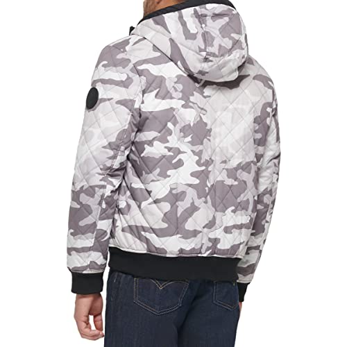 Image of LEVI'S Men's Levi's Men's Diamond Quilted Sherpa Lined Bomber Jacket