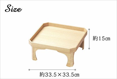 Amazon | 白木塗タモ四つ足膳 1008504 | 株式会社てらさき | トレイ