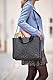 SIGEL BA410 Desk Sharing Bag Classic, Organizer für mobiles Arbeiten, absolut sicherer Stand: für Laptop bis 15,4 Zoll und Unterlagen, Synthetischer Filz, dunkelgrau, Medium 36 x 15 x 28 cm
