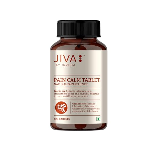 Jiva Pain Calm Tablet 500mg 120 Tablet | Natural Pain Reliever | Strengthens the Bones - 120 Tablet (Pack of 1) (B099ZLFRBV) Amazon Price History, Amazon Price Tracker