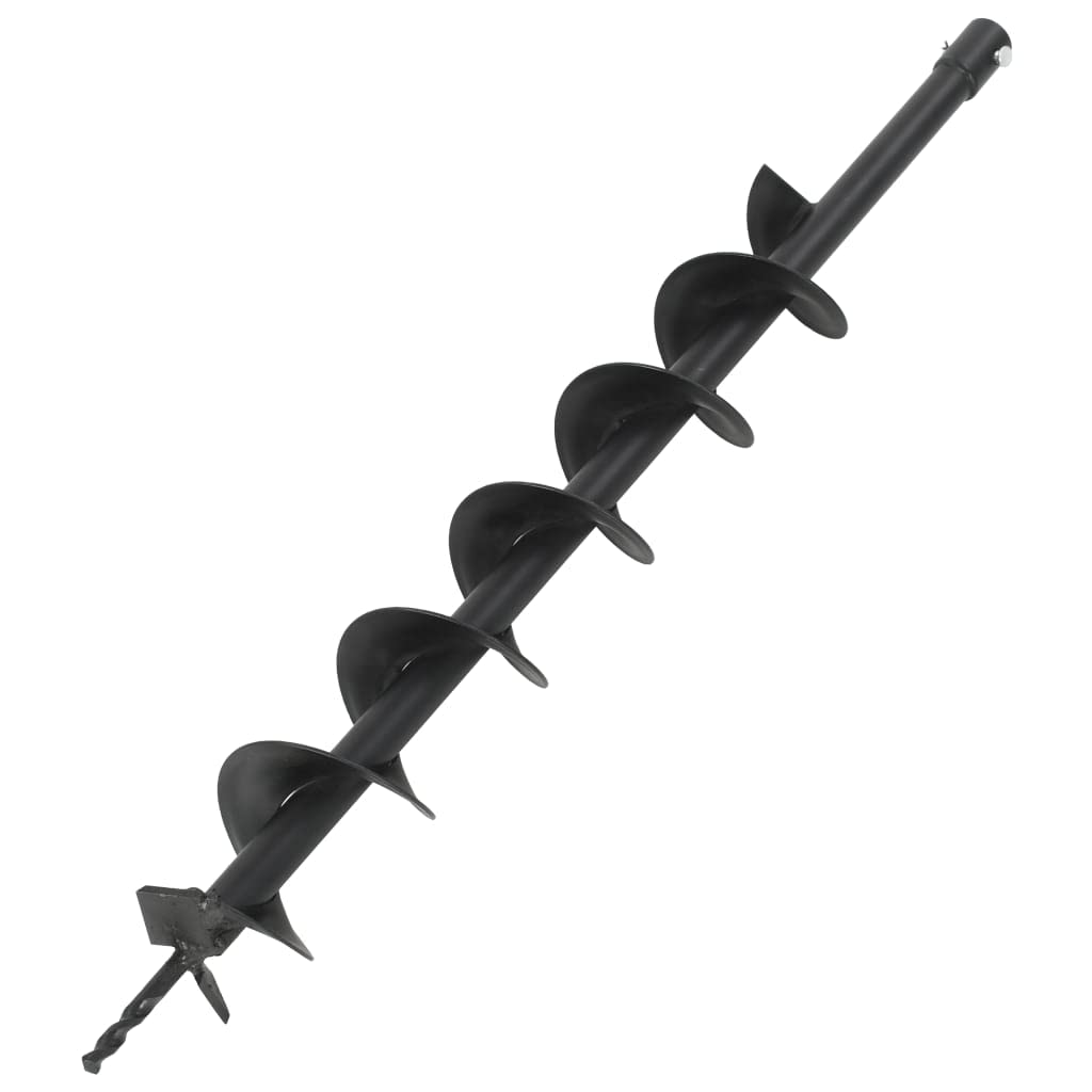 Wiertło ślimakowe ze stali o średnicy 100 mm, trzpień przyłączeniowy 20 mm, waga 1,5 kg, kompatybilne z wiertnicami do ziemi, idealne do montażu, sadzenia drzew, budowy dróg, wkładek na słupki