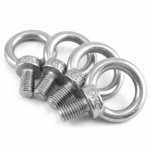 Pernos de ojo M10 en acero inoxidable 304 pulido para sistemas de elevación industrial