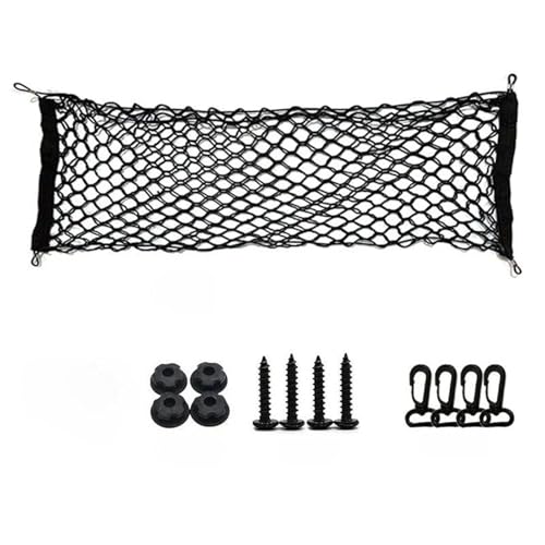 Filet de rangement pour coffre de voiture robuste avec crochets durables