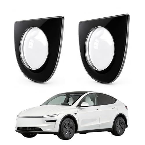 2 unidades: Protectores de lente de cámara delantera y trasera para Tesla Model Y Juniper Premium/Performance (desde marzo de 2025), protectores transparentes resistentes a rayaduras e impermeables miniatura 1