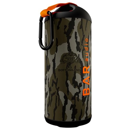 cellhelmet BAR Audio Water Resistant Bluetooth Speaker Mossy Oak Bottomland Camo | 16W with Type-C Charging Cable and Removable Strap with Carabiner