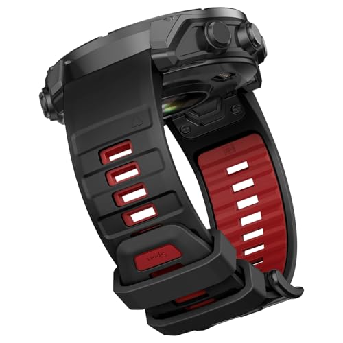 Bracelet de remplacement Garmin Fenix 7X 6X 5X 51mm silicone souple OVERSTEP