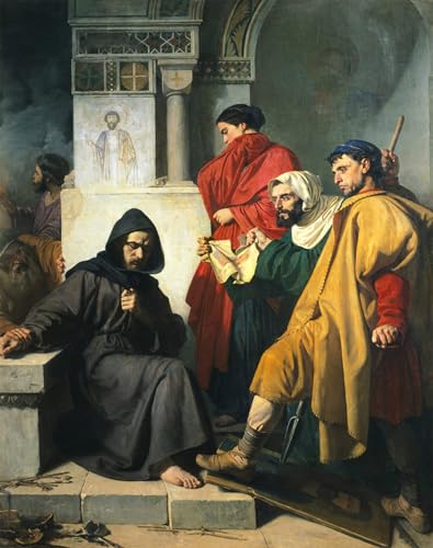 Pintura sobre lienzo Gli Iconoclasti de Morelli, decora tu salón con arte de 60x90cm