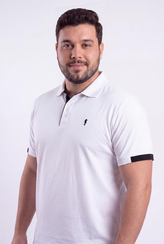 Image of EPPE Men's Plus Size Polo T-Shirt |Regular Fit, Stretchable Micropolyester Half Sleeve T-Shirt for Men|Casual & Sports Wear