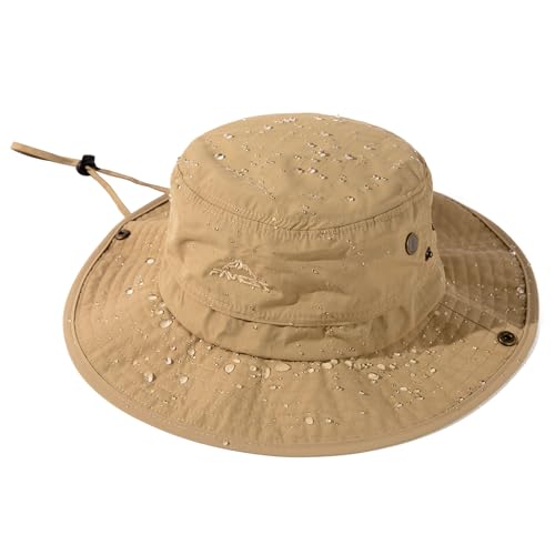 Chapeau de soleil homme XXL bob de randonnée imperméable protection UV