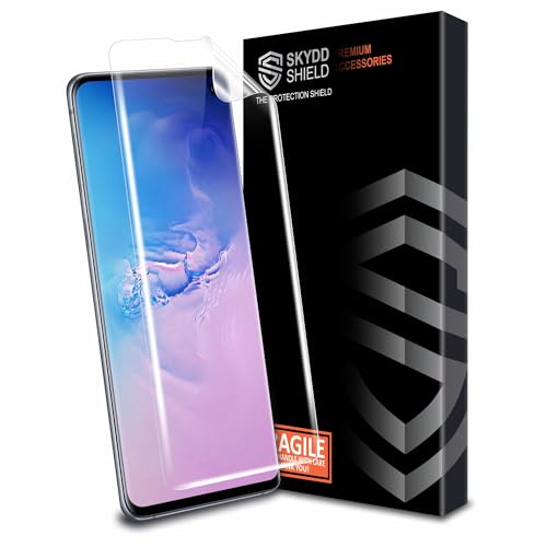 Skyddshield TPU hydrogel Edge to Edge Screen Protector Guard For Samsung Galaxy S10 (6.9 Inch) With Installation Kit | Fingerprint Compatible | Edge to Edge Coverage