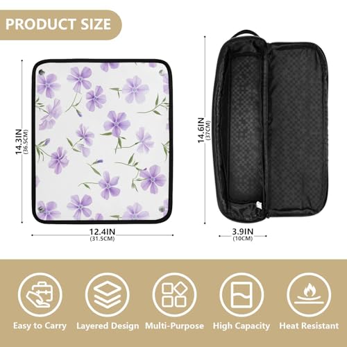 Bolsa de viaje resistente al calor para planchas y rizadores miniatura 4