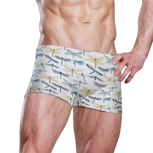 Dragonfly Mens Swim Trunk Swimwear Bathing Suit Swim Brief Square Leg Board Short S B04042663