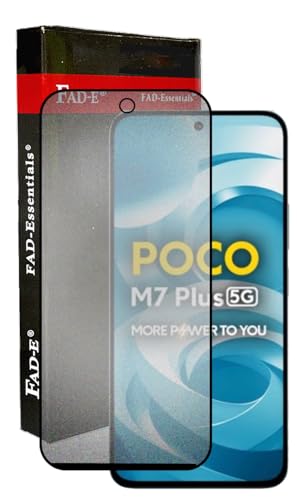 Image of FAD-E Matte Tempered Glass Screen Protector Guard for Poco M7 Plus 5G / Redmi 15 5G (6.9 inch, Matte Transparent)
