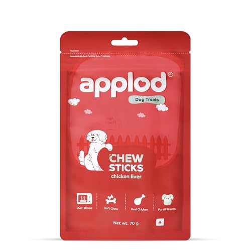 Image of Chicken Liver Chew Sticks for Puppies & Adult Dogs | Soft & Chewy Training Treats for All Breeds | Healthy Easy-to-Chew Dog Snacks | 70g