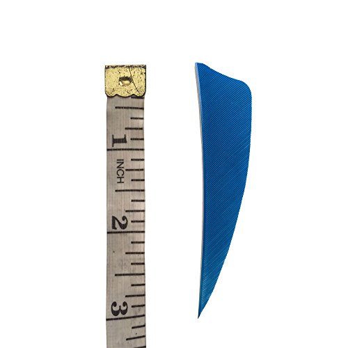 Ontfihs 50Pcs 3 Inch Shield Archery Arrow Feather Fletches Fletching Right Wing (Sky Blue) #TOP1