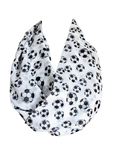 Etwoa Football Pattern Infinity Circle Scarf3