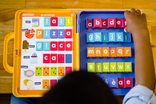 Nathan - J'apprends à Lire - Reconnaitre les Lettres - Jeu Educatif - Développe l'Autonomie - 90 Jetons Lettres avec Système Autocorrectif - Pour Enfants de 5 à 7 ans