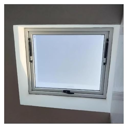 Claraboya de aleación de aluminio con doble acristalamiento de apertura de 80°, ideal para techos planos, áticos y terrazas solares, mejora la luz natural y la eficiencia energética