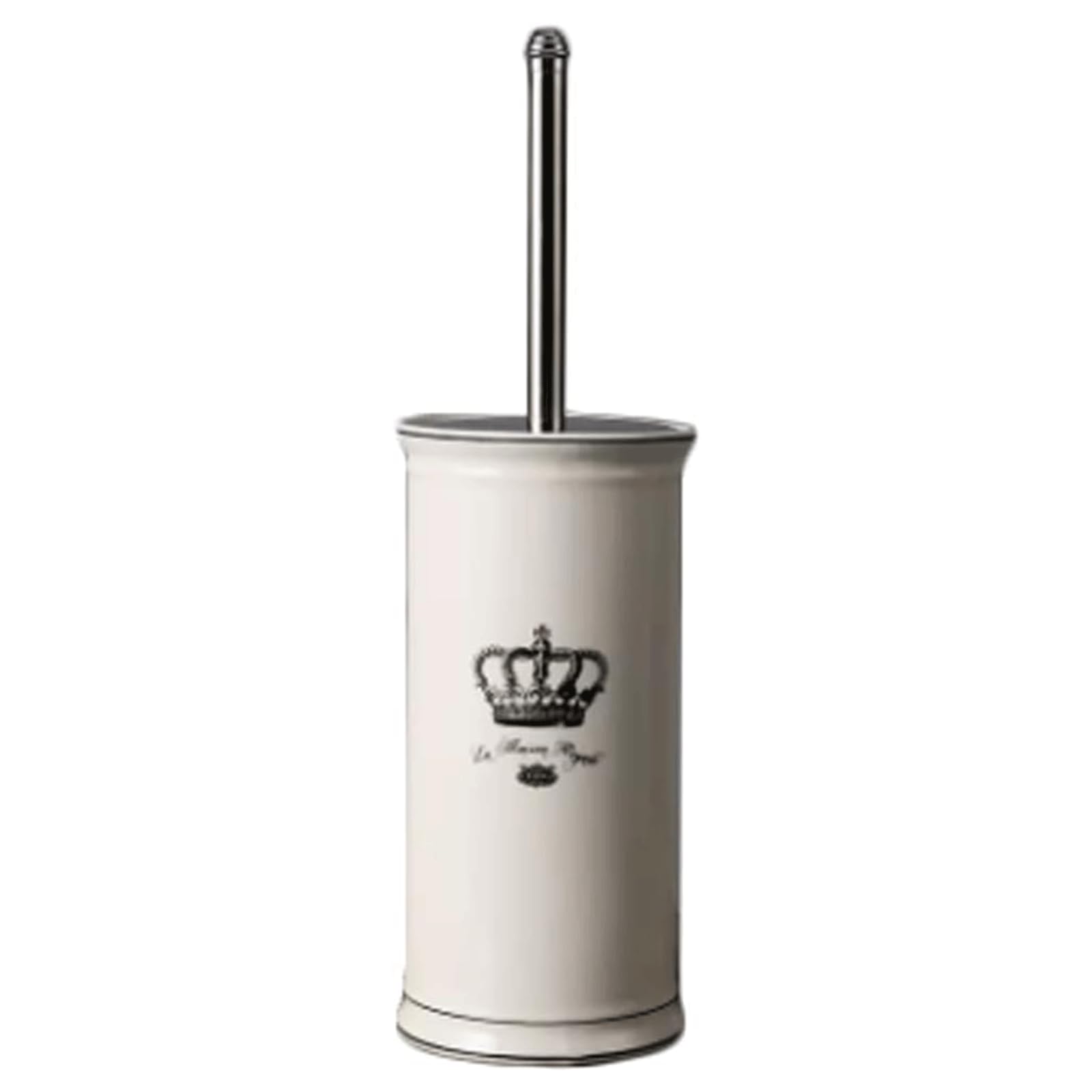 Cepillo Inodoro Escobillas de baño de cerámica, Mango de Acero Inoxidable, escobilla de baño de pie, Limpiador de Inodoro, Cepillo y Soporte, Limpieza Profunda Diseño único