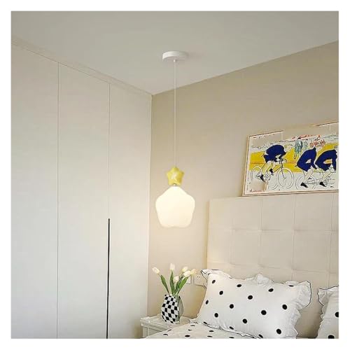 Lustre à spectre complet protection des yeux pour chambre d'enfant jaune