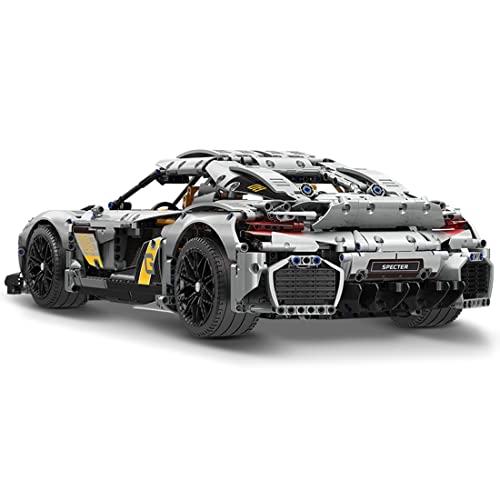 SSSSS TopBau Technik 1/8 Sportwagen für Königsegg Gemera, 3058+ Teilen Statisch Rennauto Modellbausatz, Rennwagen… – Bild 5