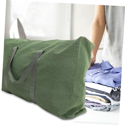 Generic Weekender Bag Large Storage Bags Canvas Travel Luggage Bag for Clothes and Bedding2