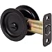Stone Harbor Hardware 811-19 Pocket Door Lock Privacy Function Round Backset, 2.375", Matte Black