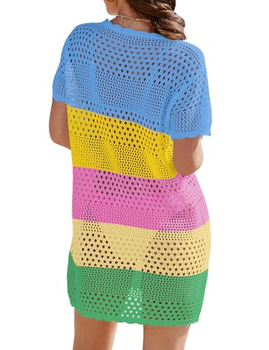 Image of Buauty Womens Swimsuits Coverup Bathing Suits Cover Ups Crochet Swimwear Bikini Beach Dresses 2026 Vacation Outfits