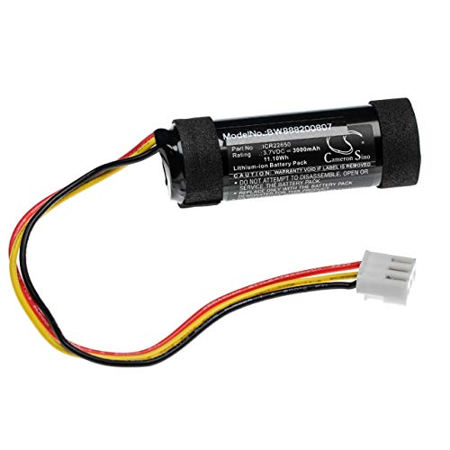 vhbw 1x batería reemplaza Harman/Kardon ICR22650 para Altavoces, Cajas acústicas (3000 mAh, 3,7 V, Li-Ion)