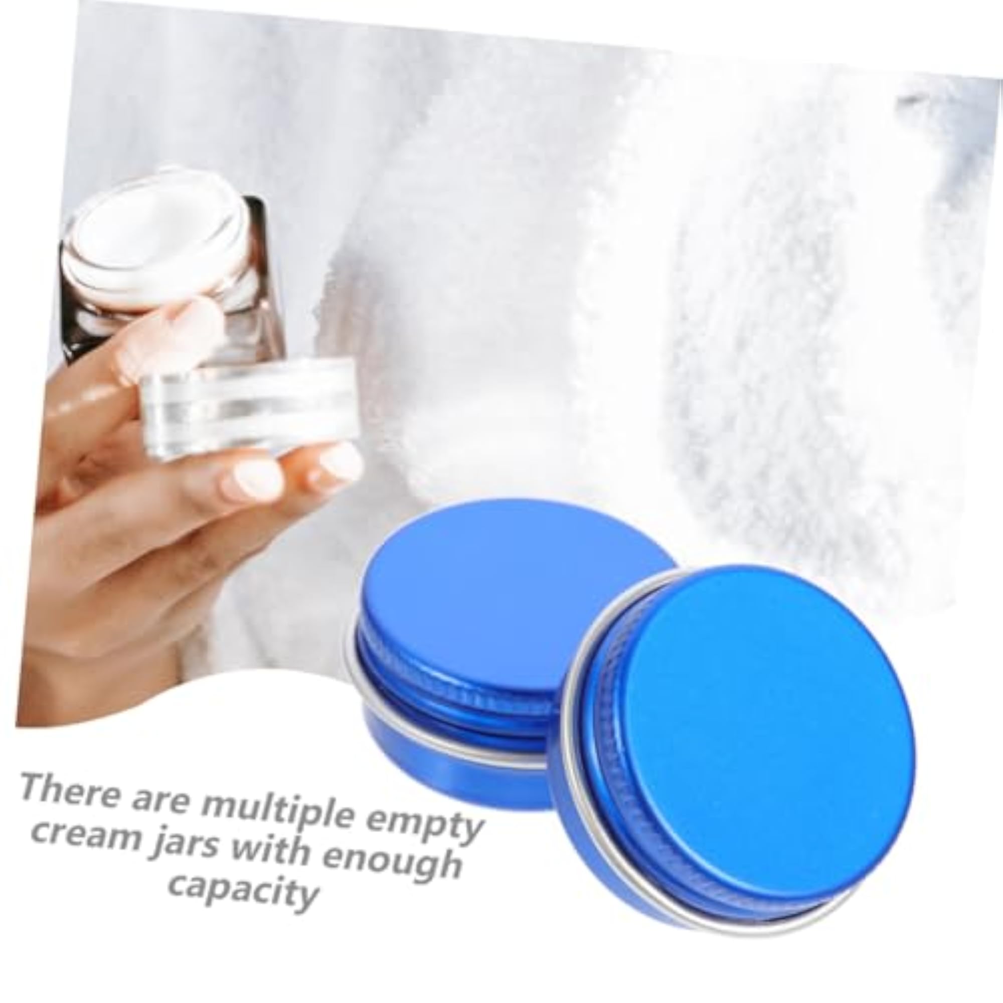 Metal Candle Jars Lids Small Jars Pack for Travel